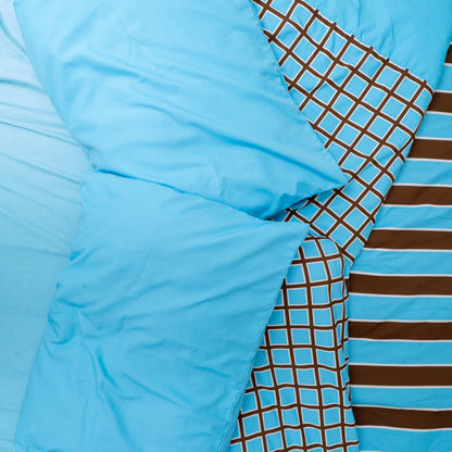 Duvet rayas azul