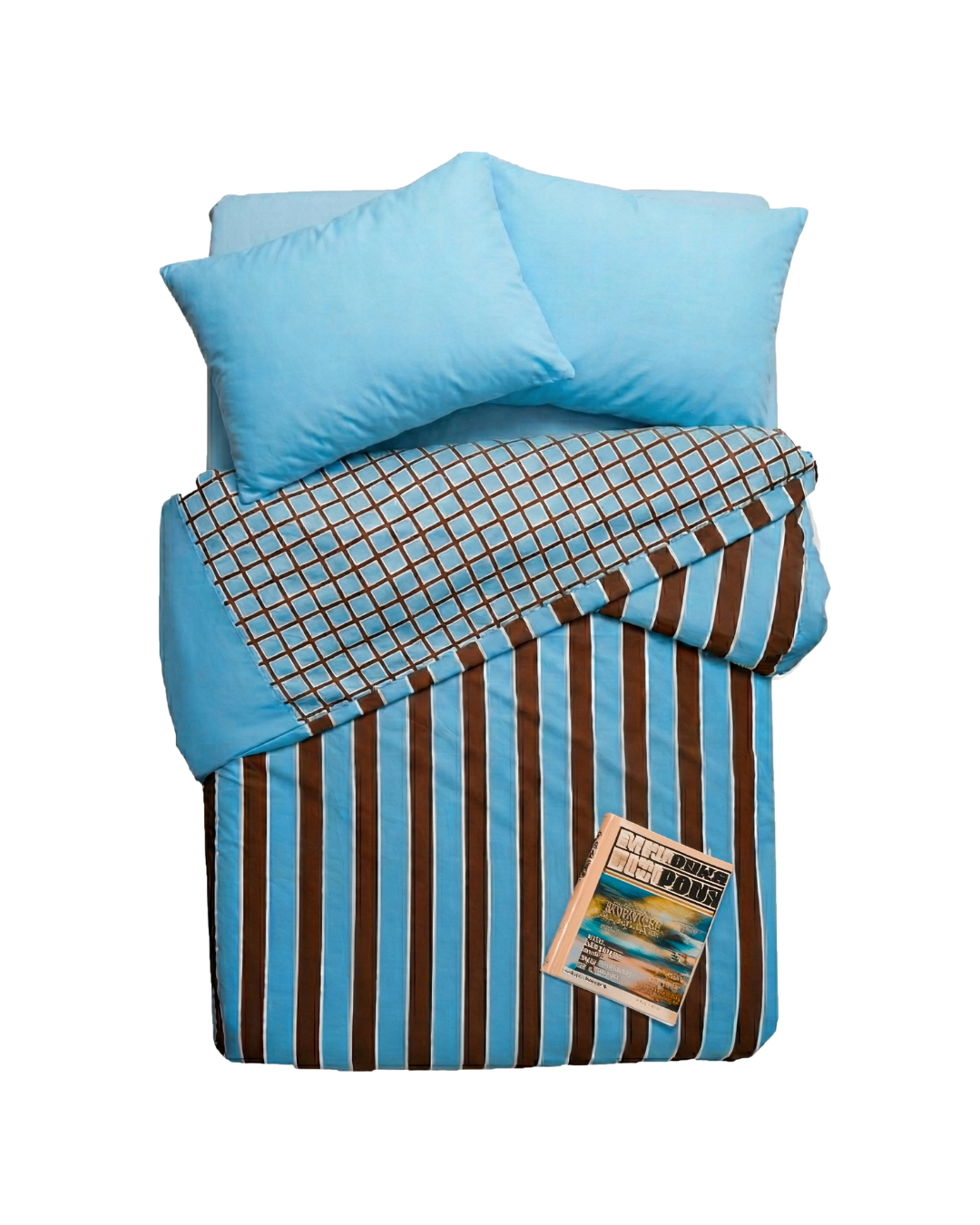 Duvet rayas azul