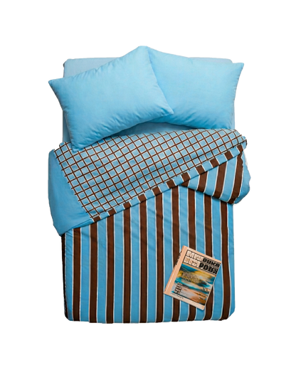 Duvet rayas azul