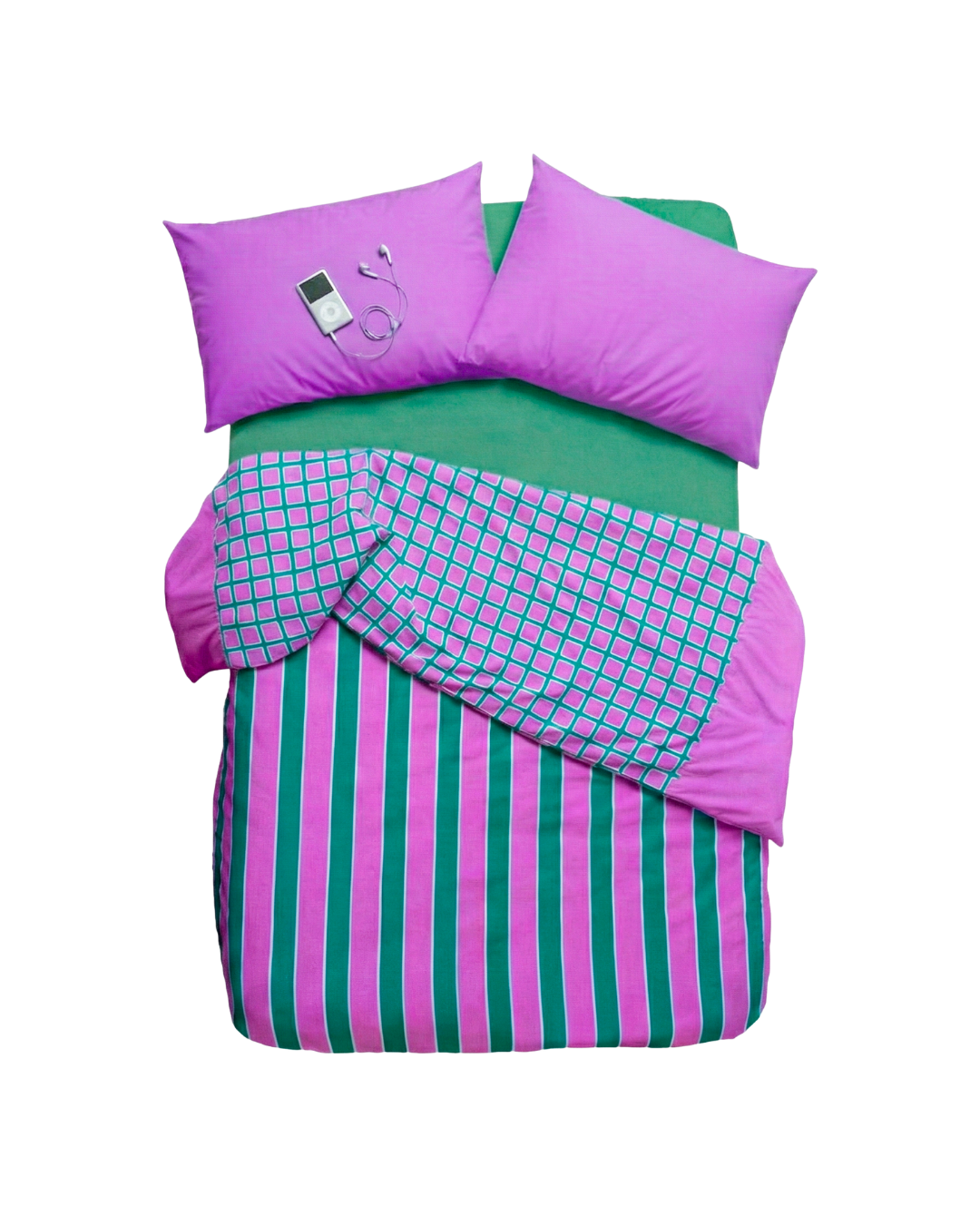 Duvet rayas moradas