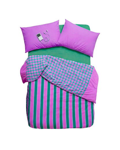 Duvet rayas moradas